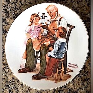 Vintage Collector Norman Rockwell Beloved Classics Series-"For a Good Boy" Plate
